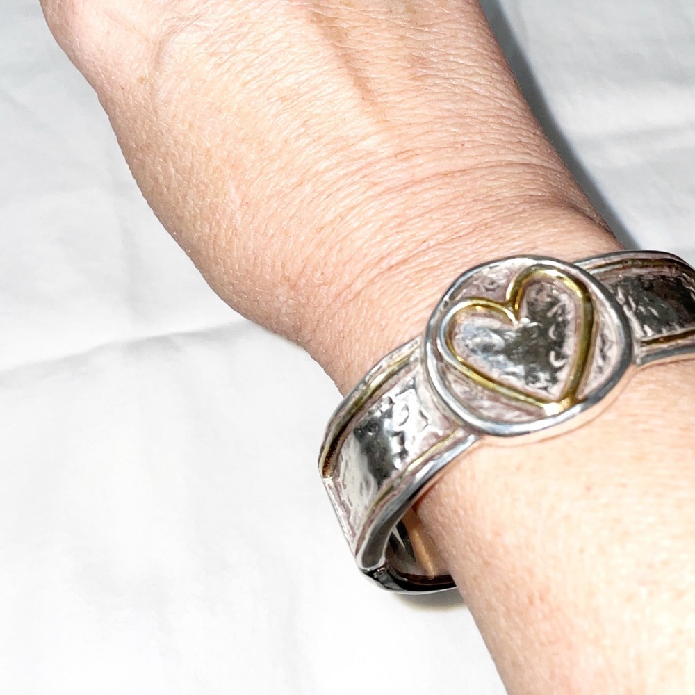 Brighton Two-Tone Heart Bracelet - Picture 3 of 5